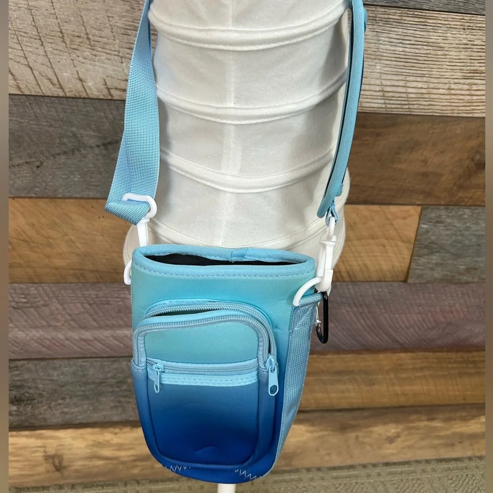 ❤️Stanley Cup Water Bottle Crossbody Holder-Ombré Neoprene Carrier - Picture 2 of 3